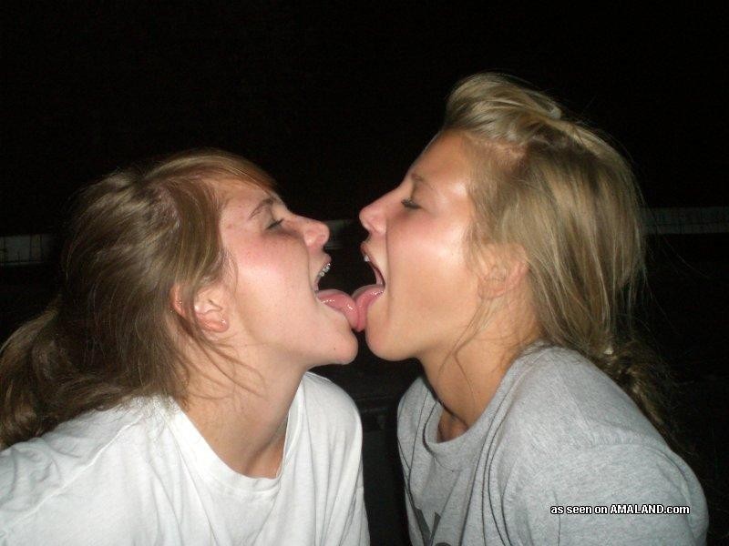 Lesbo lovers making out in front of their pals #77029219