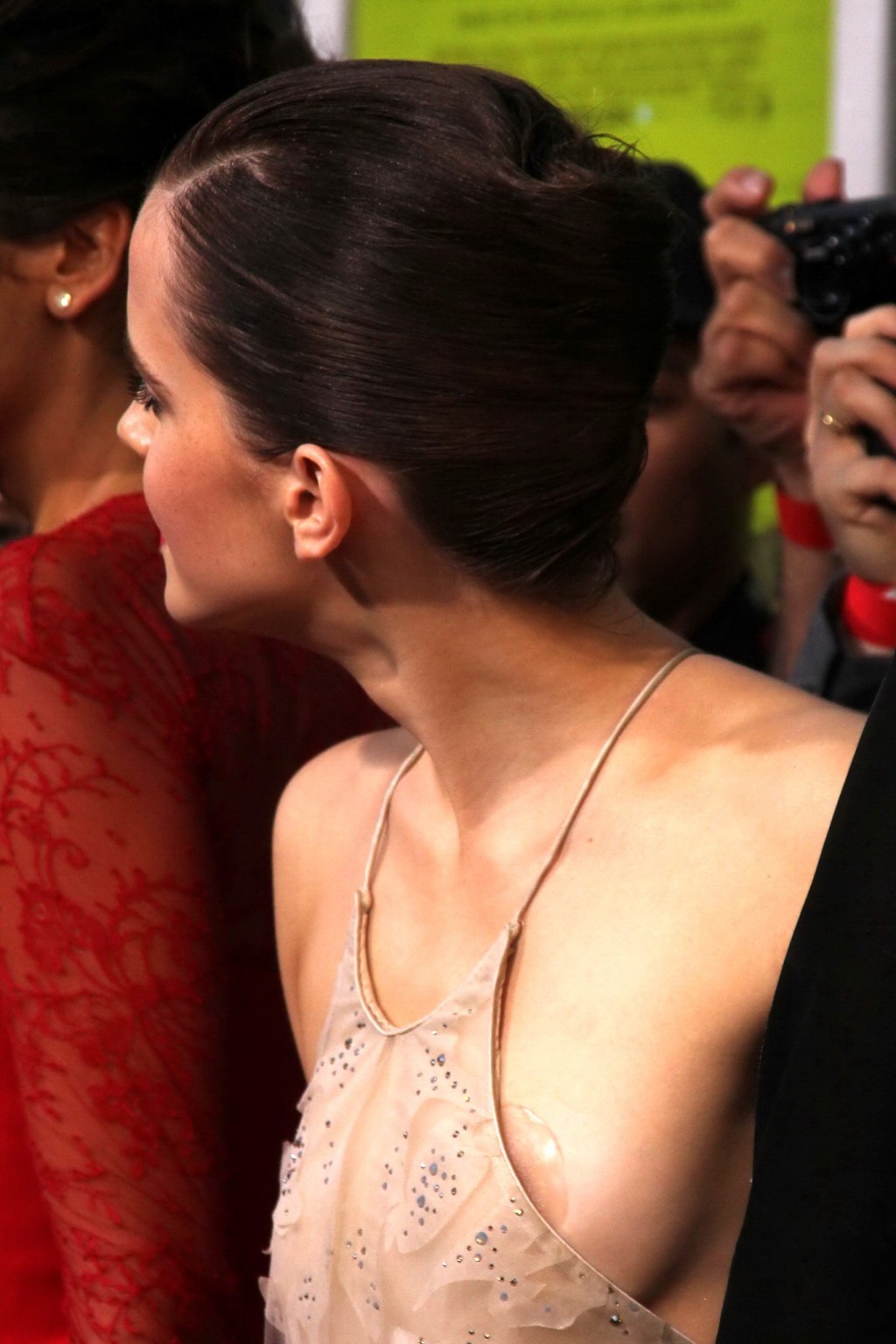 Emma Watson braless showing side boob  pasties at 'The Perks of Being a Wallflow #75252669