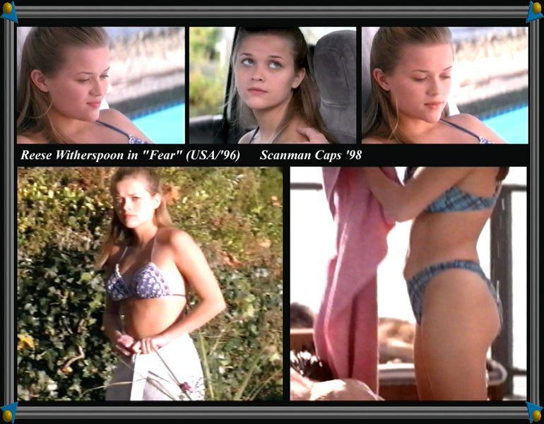 cute actress Reese Witherspoon topless in early B movie #75350047