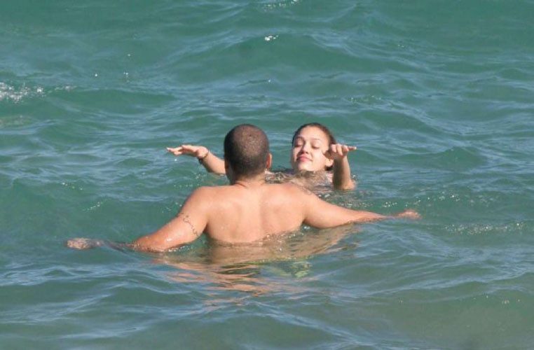 Jessica Alba have sex in water paparazzi pictures #75441838