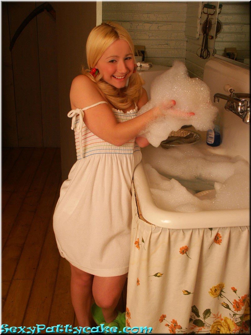 Blonde teen teasing on the potty #71653740