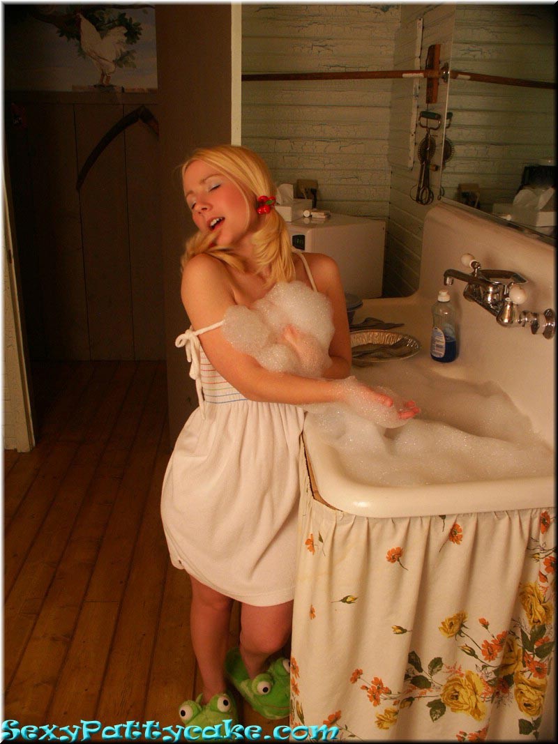 Blonde teen teasing on the potty #71653744