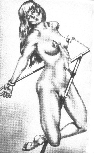 Schöne Frau auf bösem Streckgestell
 #69713263