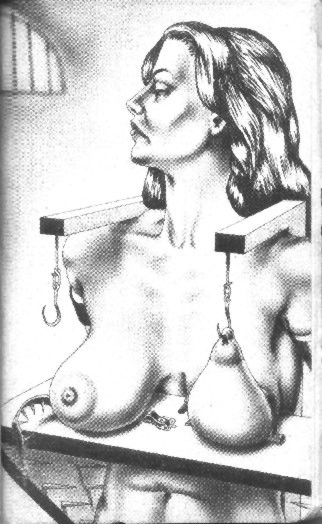 Schöne Frau auf bösem Streckgestell
 #69713268