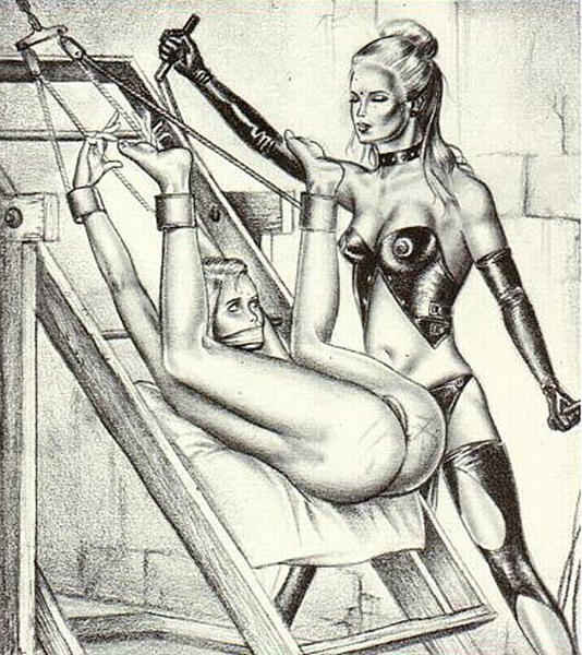 Schöne Frau auf bösem Streckgestell
 #69713269