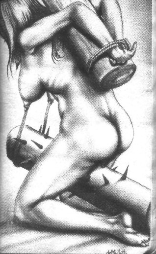 Schöne Frau auf bösem Streckgestell
 #69713277