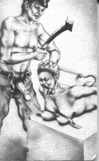 Schöne Frau auf bösem Streckgestell
 #69713285