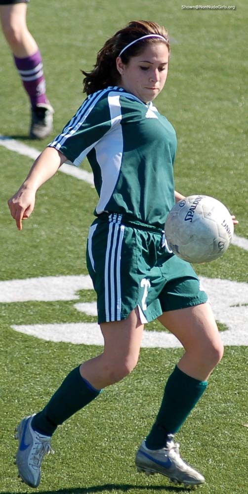 Teen girls playing soccer #78627155