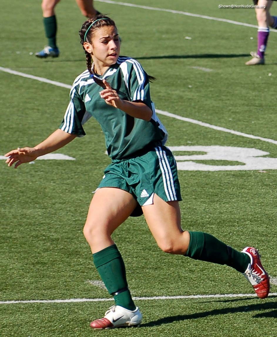 Teen girls playing soccer #78627206