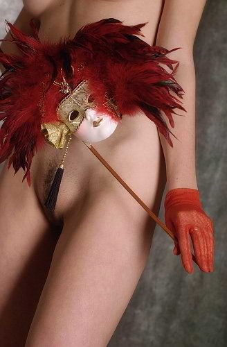 Redhead masked babe spreading #78999603