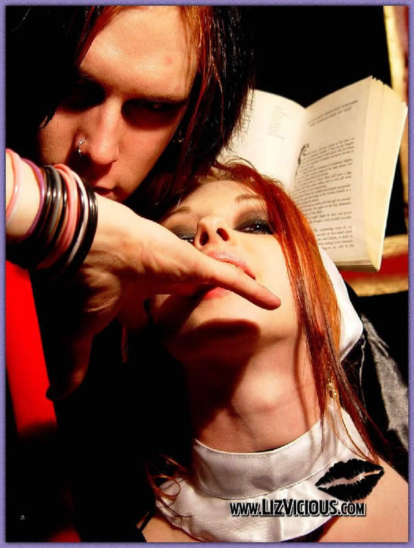 Gothic teen nun has some fun with a cross #76628656