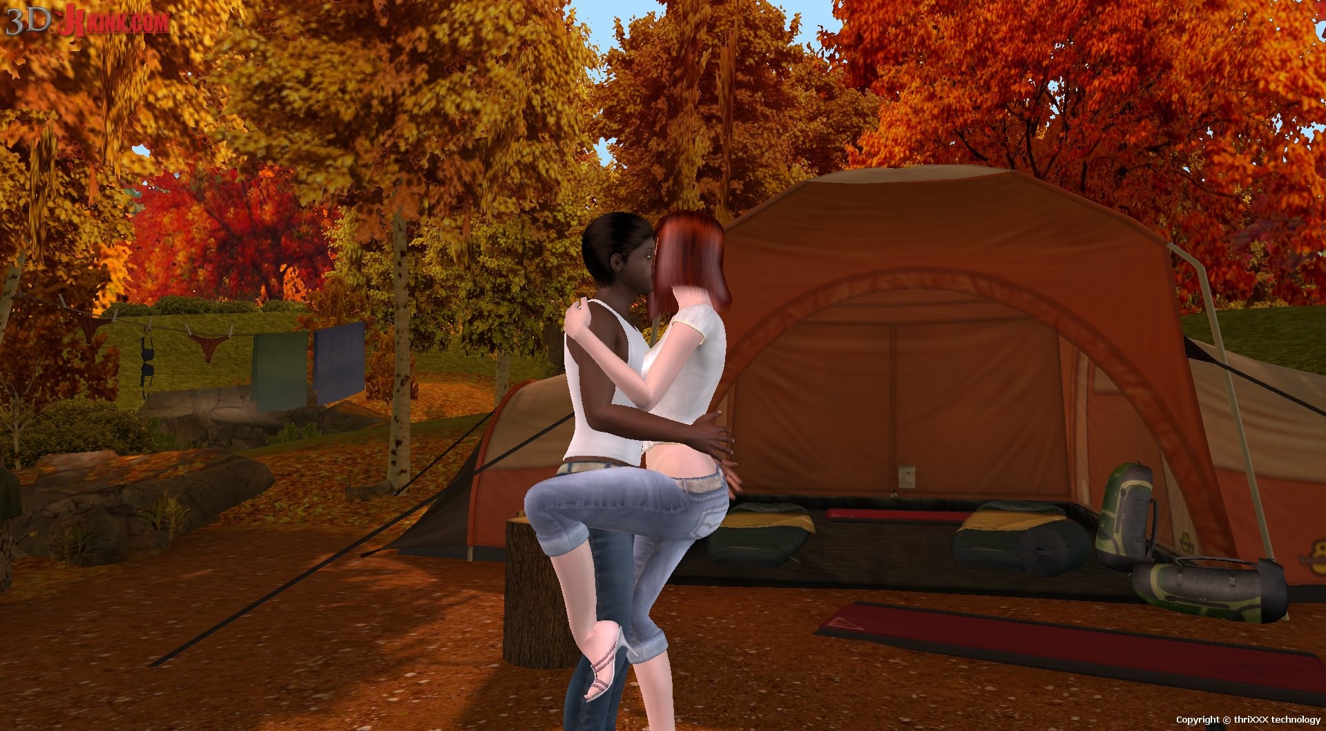 L'action sexuelle chaude de bdsm a créé dans le fétiche virtuel 3d jeu de sexe !
 #69357813