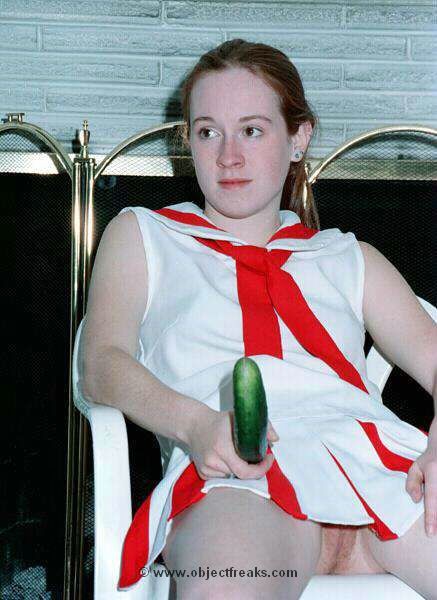 amateur redhead masturbating with a cucumber #73291132