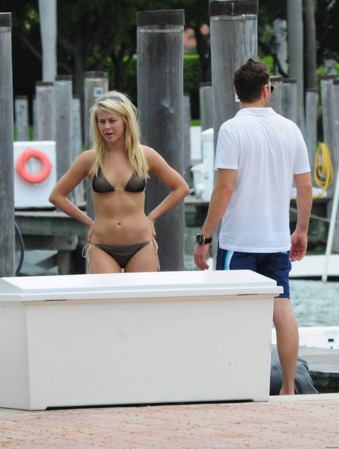 Julianne Hough shows off her ass wearing bikini in Miami #75298320