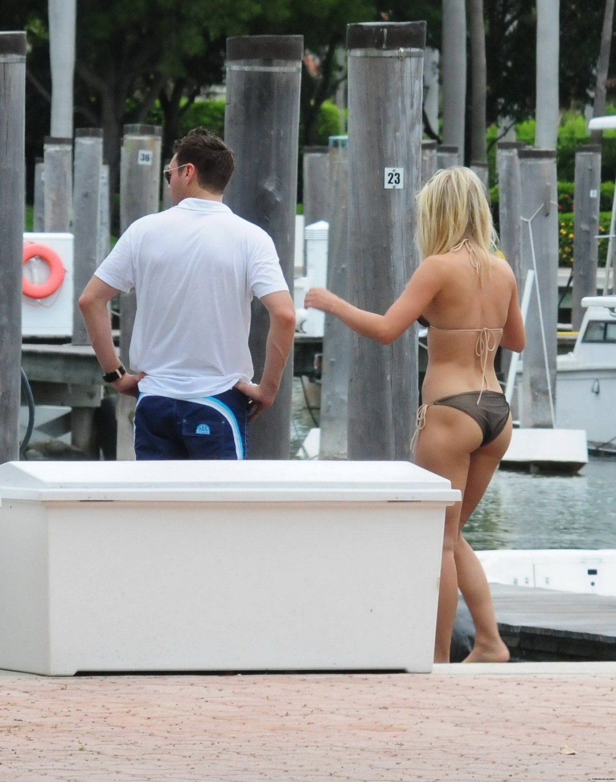 Julianne Hough shows off her ass wearing bikini in Miami #75298351