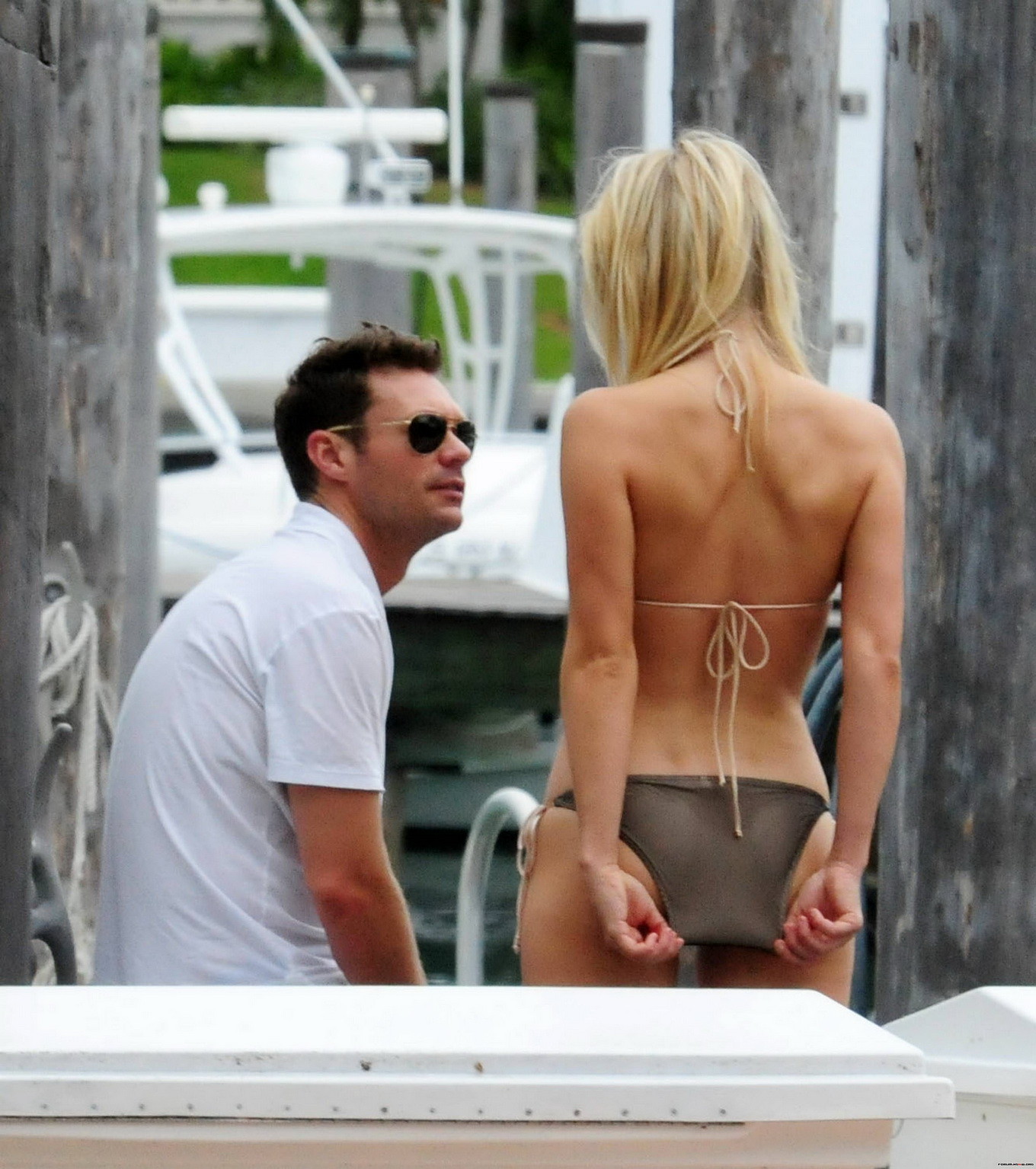 Julianne Hough shows off her ass wearing bikini in Miami #75298381