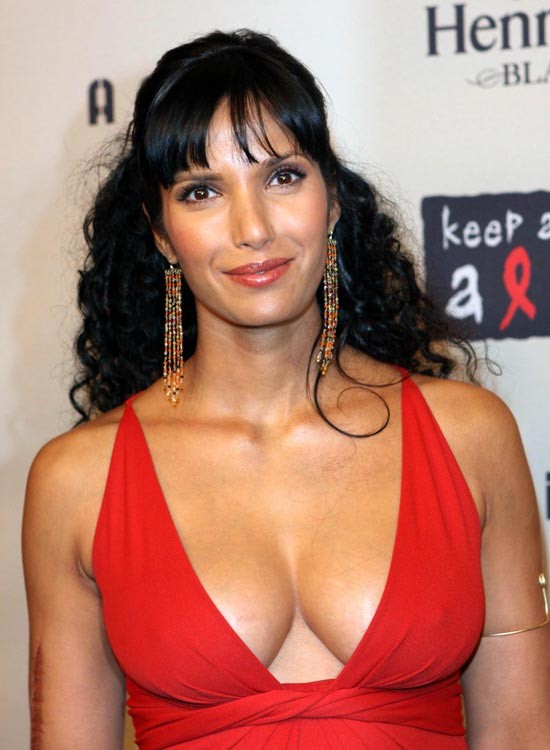 Padma Lakshmi juicy boobs in see through shirt #75378037