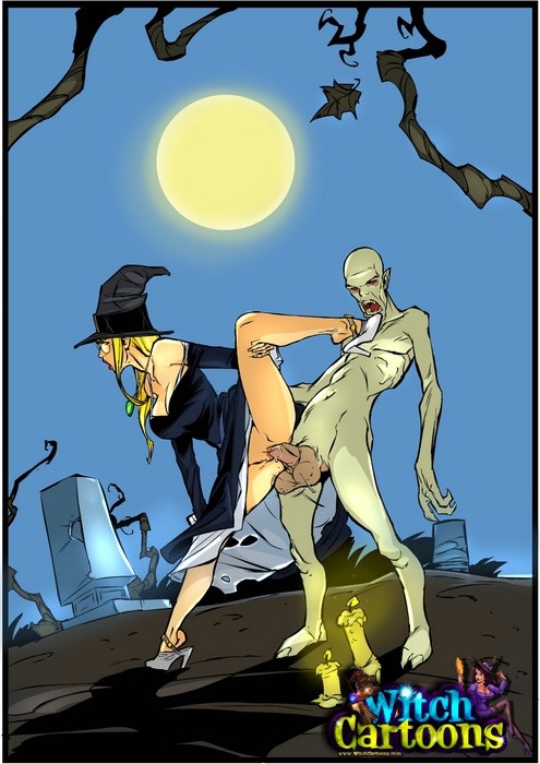 Witch gets a double penetration. Blond witch takes evilest dicks #69434963