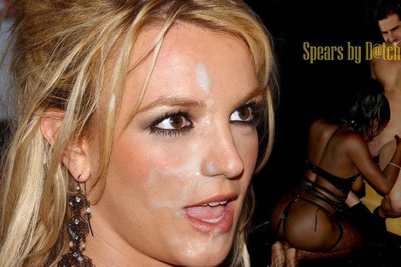 Britney Spears getting a load of cum all over her face #67086524