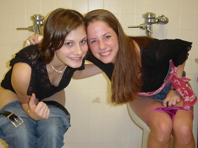 Dirty pics of hot cuties sitting in the WC #74549541