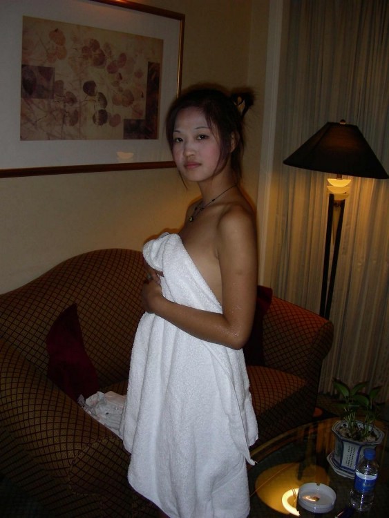 Asian coed goes full nude in couch shows squeezable tits #69871362