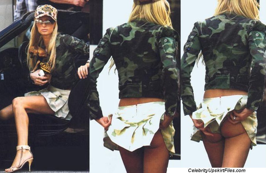 Paris Hilton mostrando mutandine in immagini upskirt voyeur sneaky
 #75401673