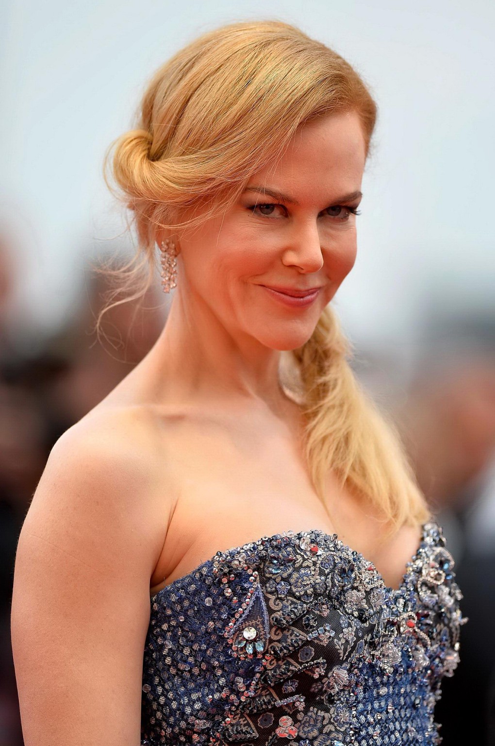 Nicole Kidman busty wearing a strapless dress at the 67th Annual Cannes Film Fes #75196249