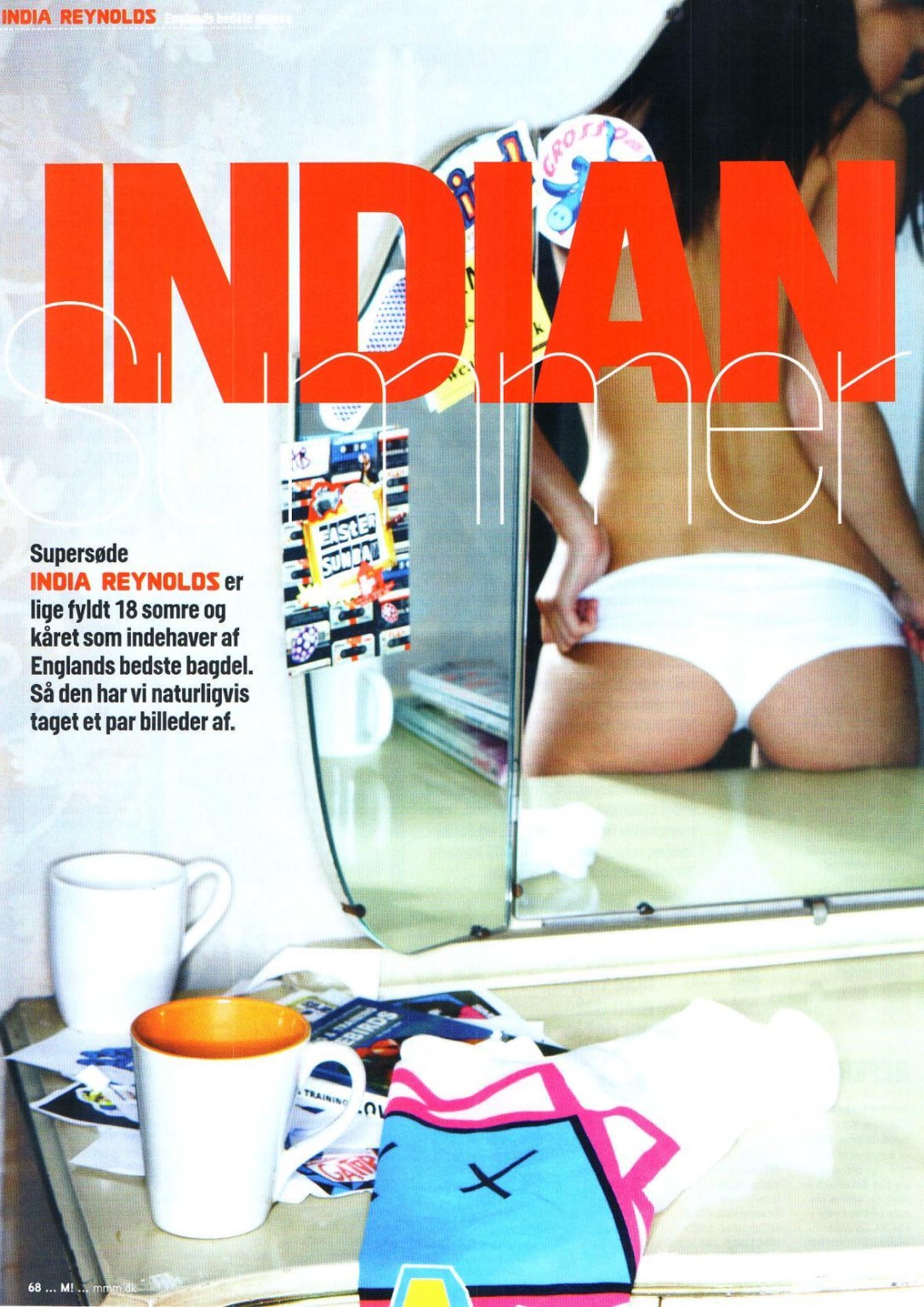 India Reynolds zeigt ihre perfekten Brüste vor dem uk magazine
 #75326805