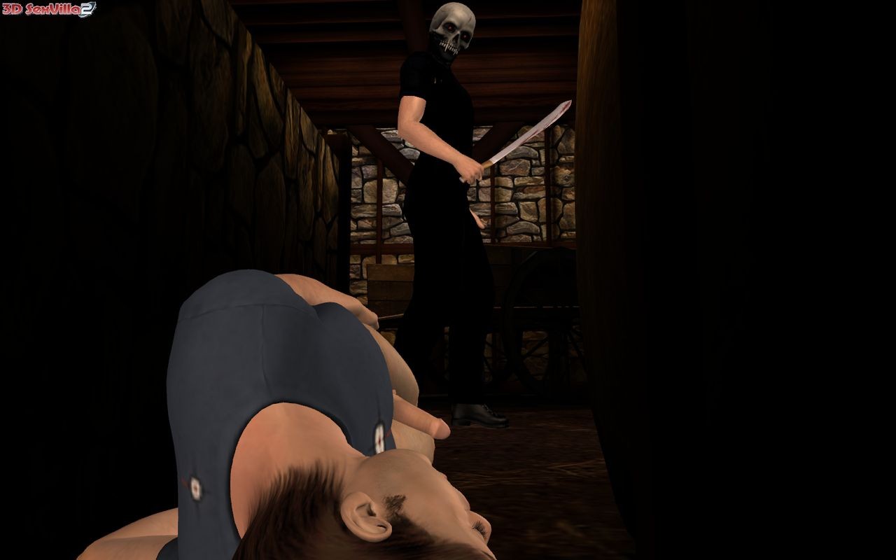 Busty pulcino animato 3d incontra il killer del fienile
 #69336073
