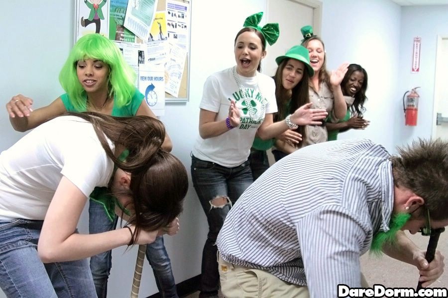 St Patricks day party turns sexual at college dorm #67290223