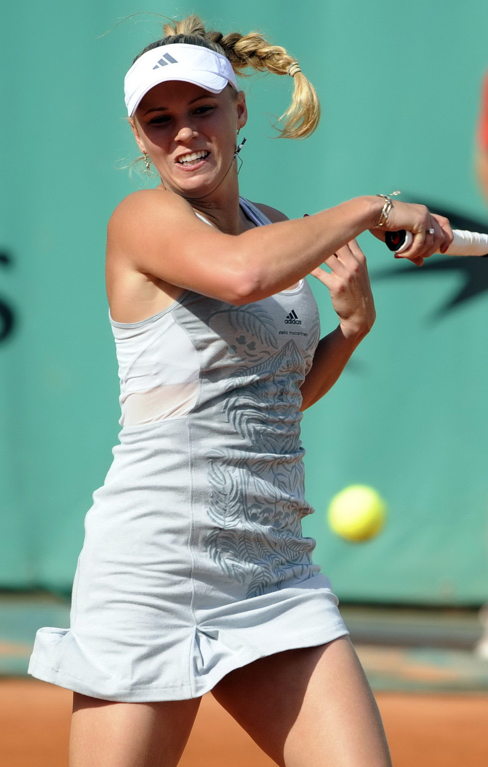 Caroline Wozniacki hot  sweaty showing panties at the French Open #75347541