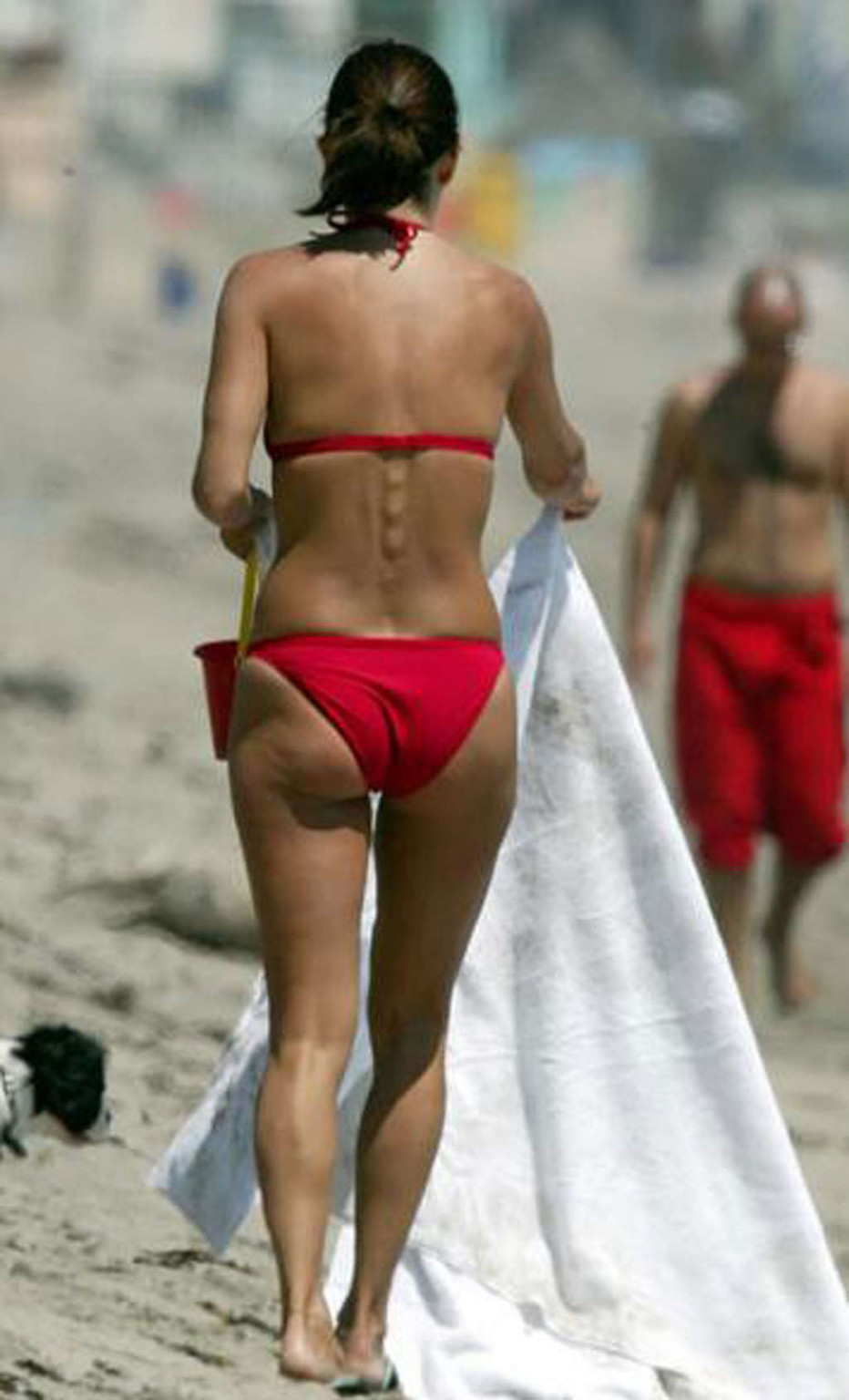Courtney Cox showing sexy body and nice boobs on beach in bikini #75363668