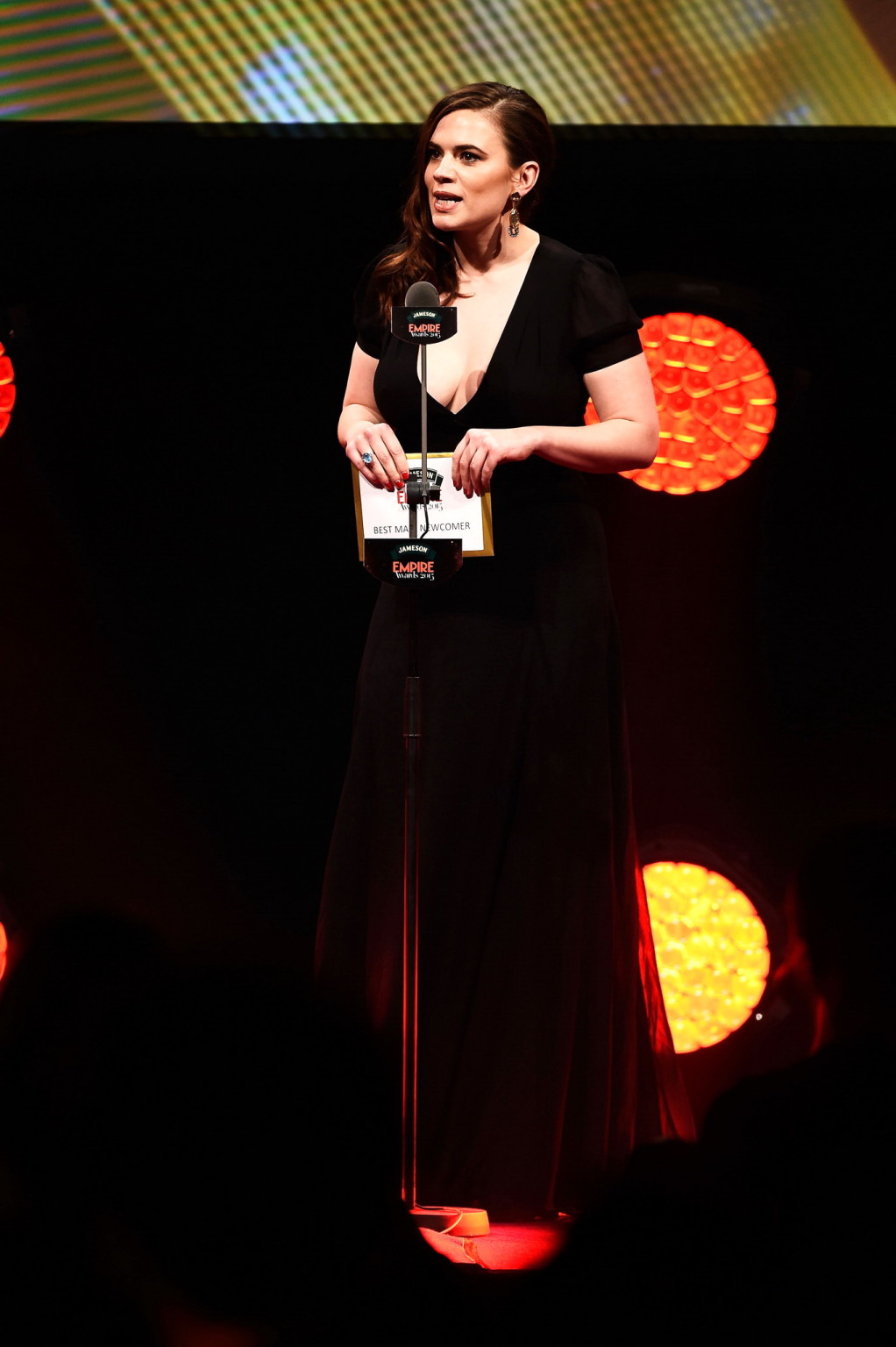 Busty Hayley Atwell showing cleavage at the Jameson Empire Awards 2015 in London #75168218