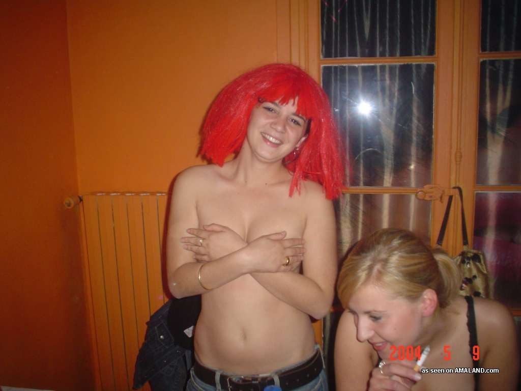 Cute n drunk amateur teen girlfriends party naked #79450423