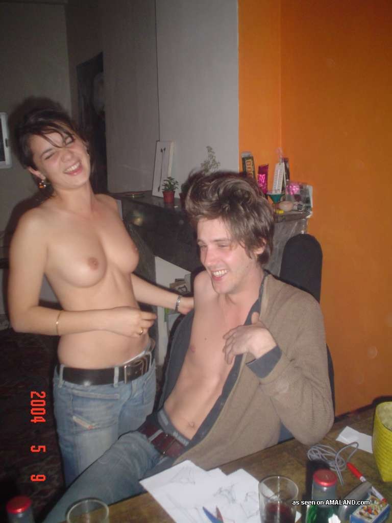 Cute n drunk amateur teen girlfriends party naked #79450464