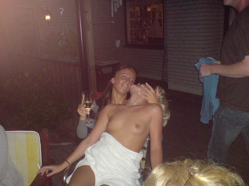 Wild Drunk College Girls Flashing Perky Tits At A Crazy Party #76395269