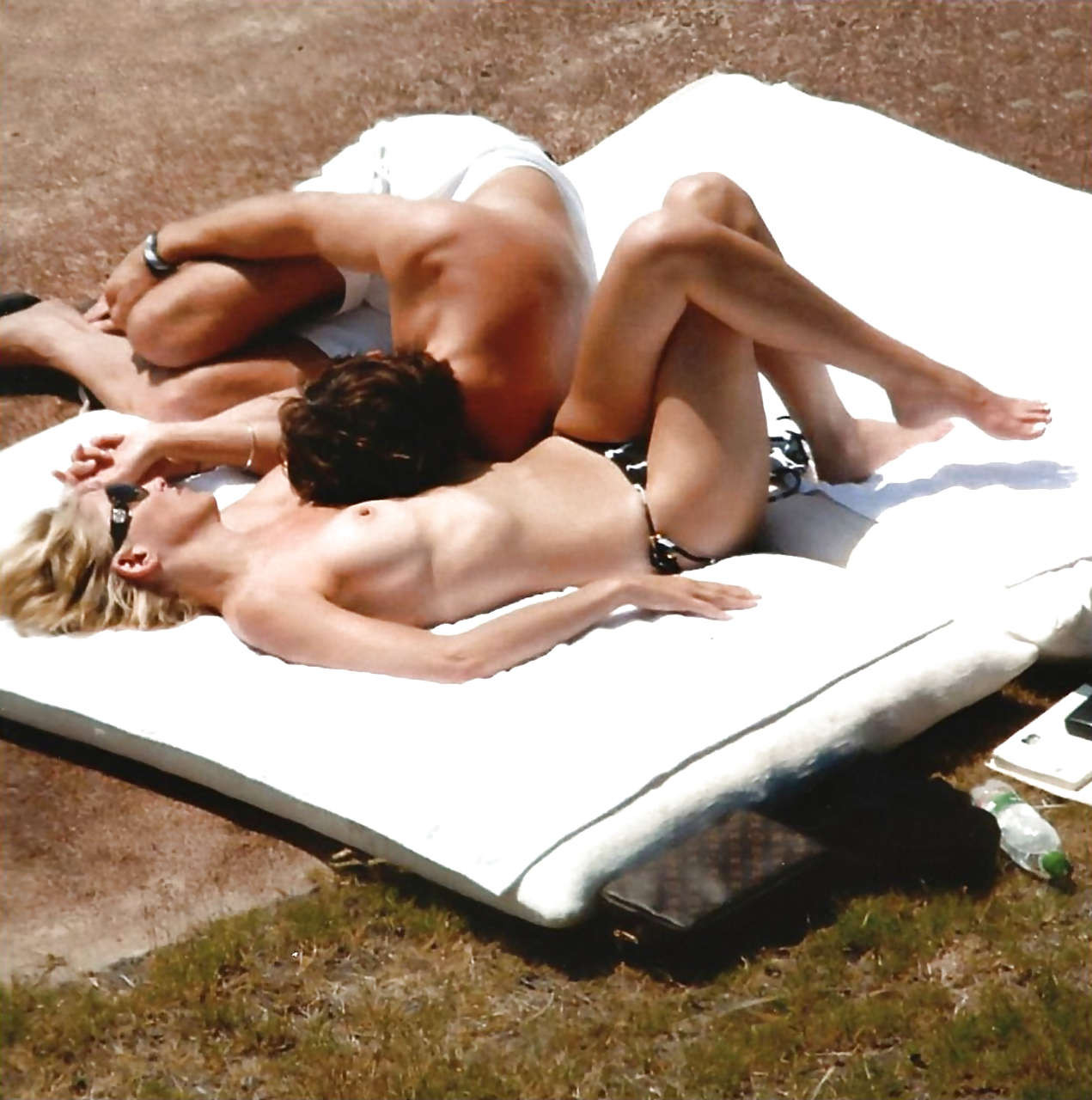 Sharon Stone showing her red panties upskirt photos taken by paparazzi #75297642