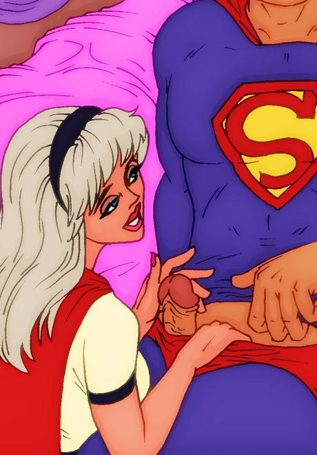 Tanned Supergirl gets spewed in spermshots and cums #69585397