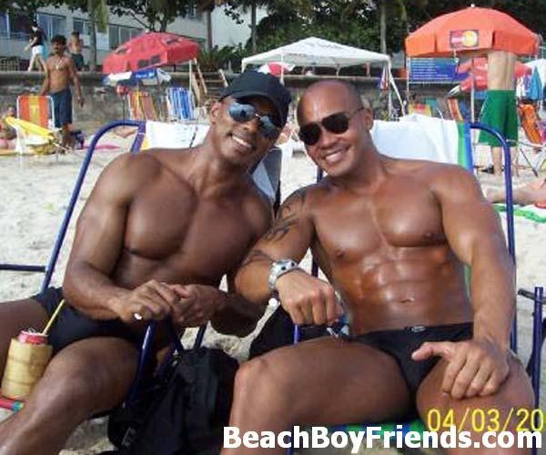 Good looking young amateur guys posing for you on the beach #76946343