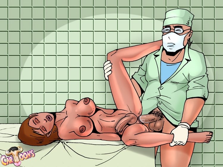 Shemale Cartoons über Operation im Krankenhaus
 #69682893