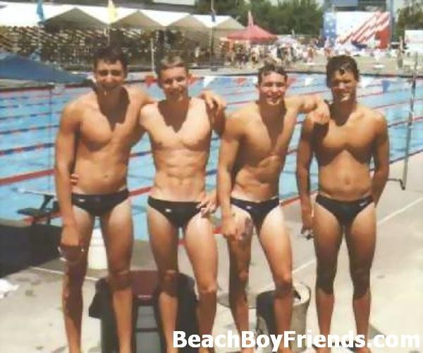 Hot and young amateur beach boys posing outdoors #76946685