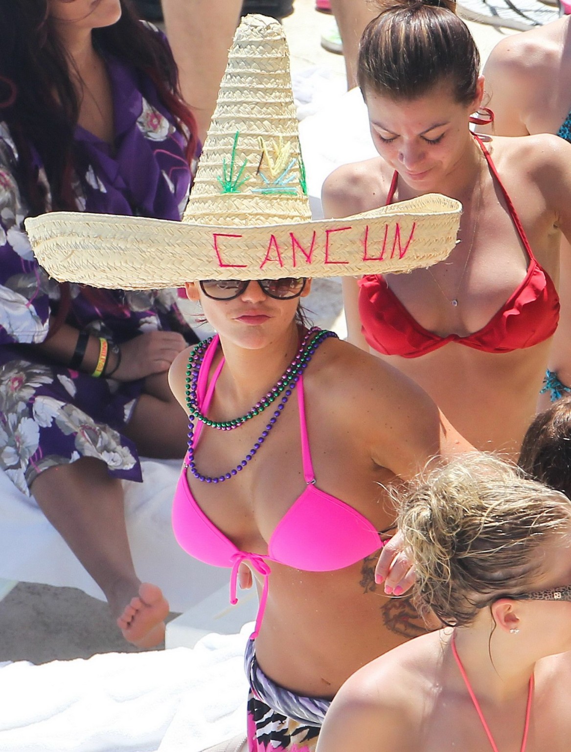 Jenni Farley showing off her bikini body at the beach in Cancun #75269719