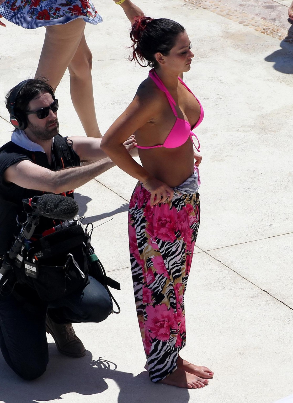Jenni Farley showing off her bikini body at the beach in Cancun #75269778
