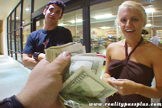 Blonde slut sucks a strangers reality dick for bucks #68776424