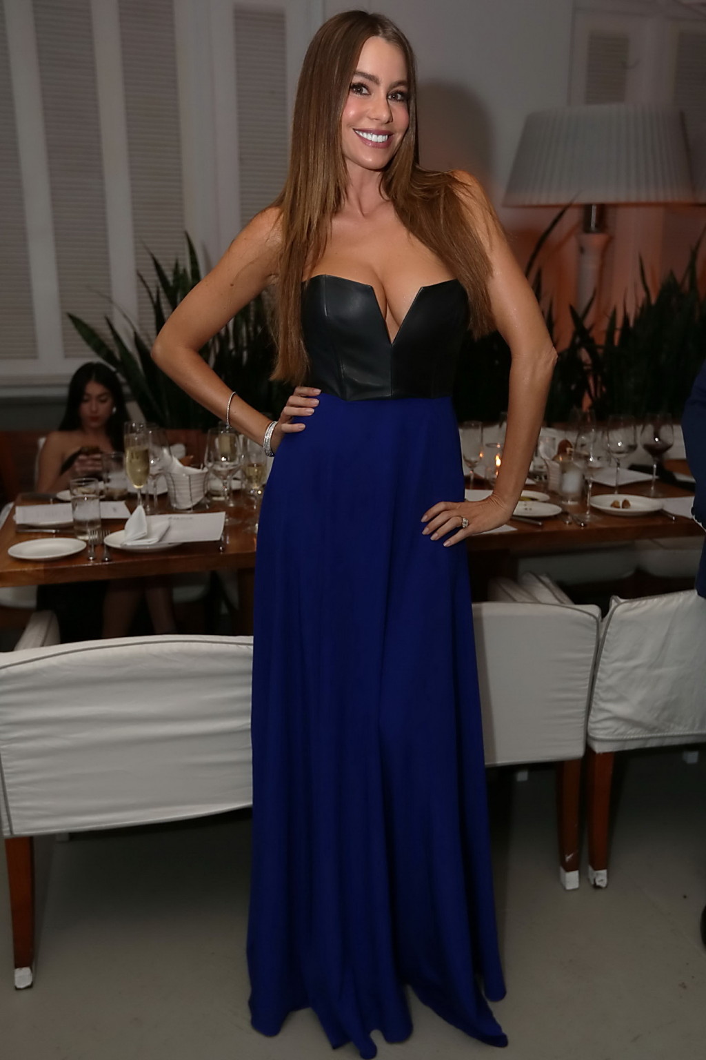 Sofia vergara s'exhibe dans un minuscule bustier en cuir au delano south beach ri
 #75244739