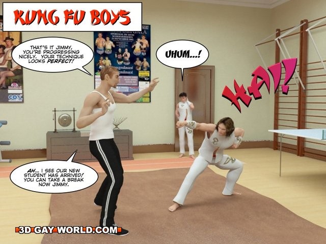 Kung Fu Boys 3D Gay Comics Gay Hentai Cartoons Gay Twink Sport