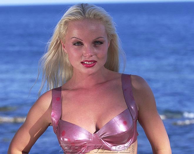 Sexiest blonde babe Silvia Saint shows her ass on the beach #72237000