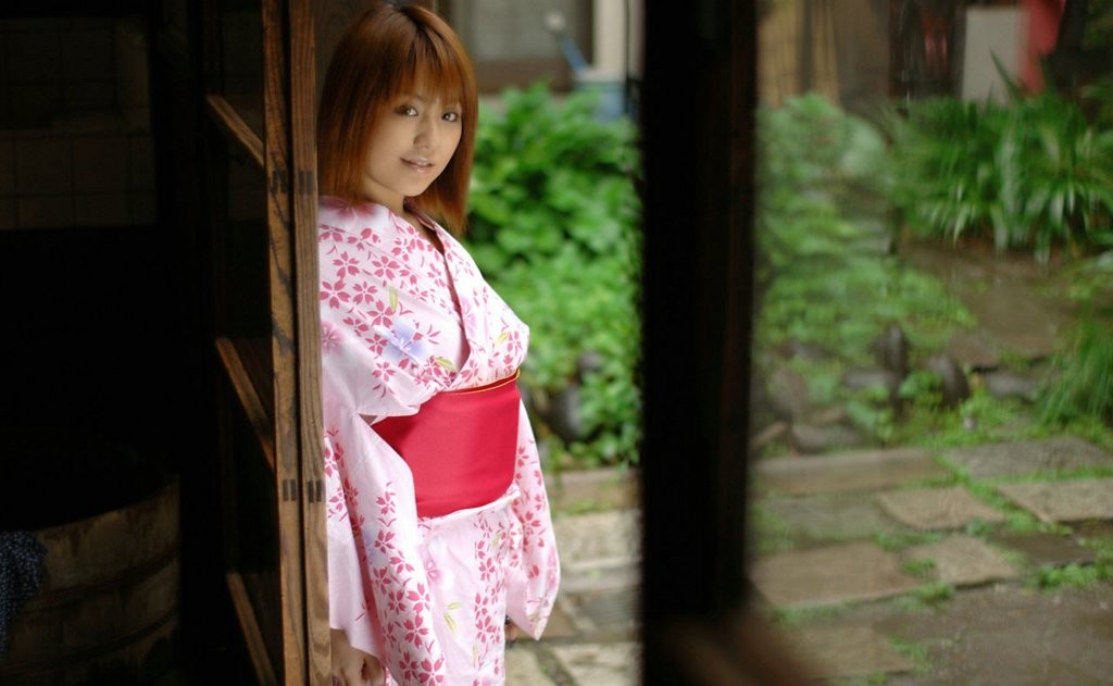 A cute Japanese AV idol in her kimono getting used in her room #69968698