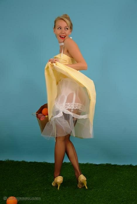 Retro Style Babe In Stockings #78318106