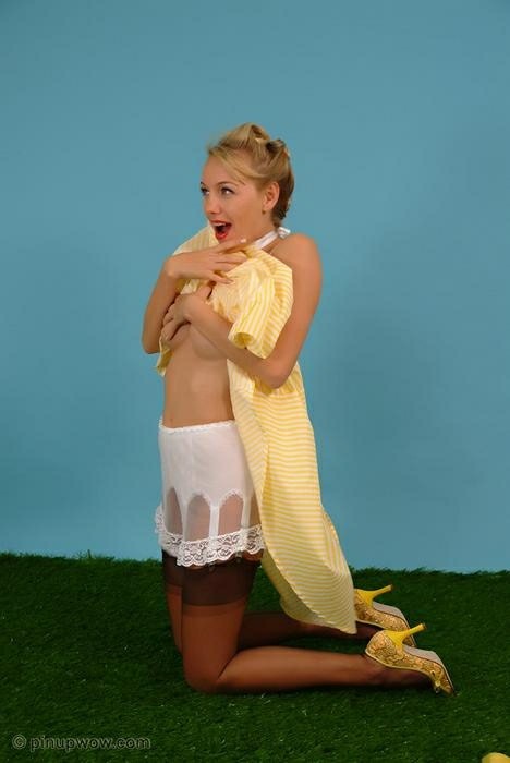 Retro Style Babe In Stockings #78318140